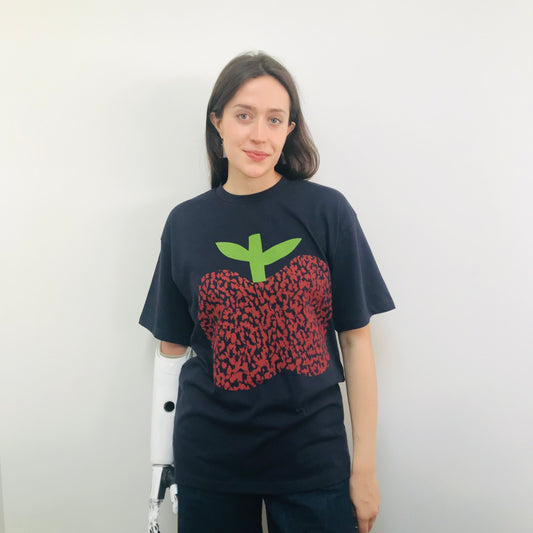 Cotton boxy t-shirt navy