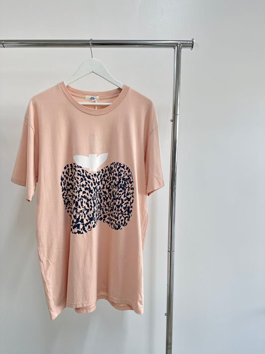 T-shirt Peach Apple Screen Print