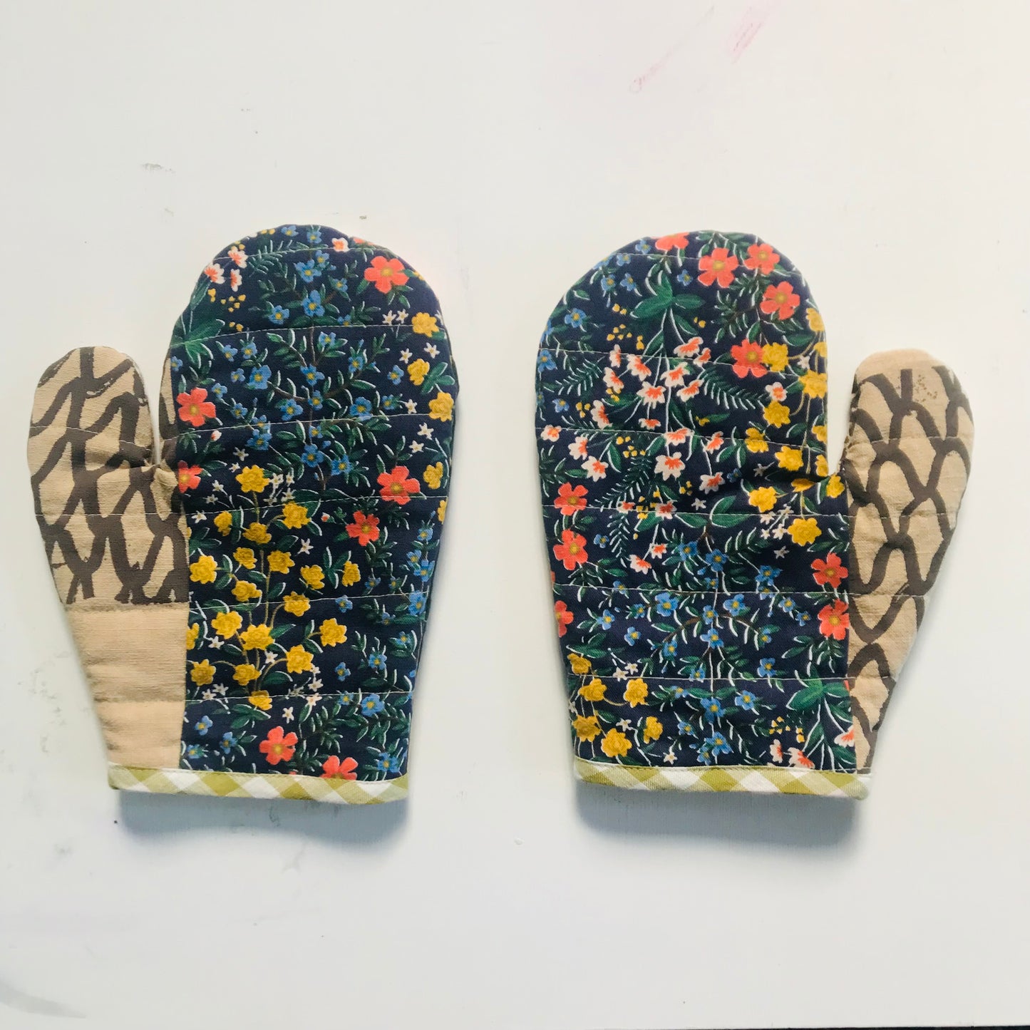 Quilted Oven Mitts #1