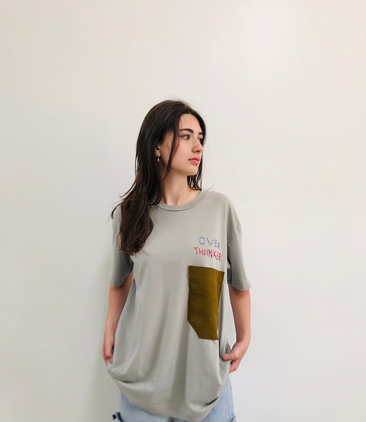 Overthinker_t-shirt_Upcycled_Grey