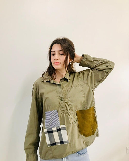 Upcycled Patches Shirt