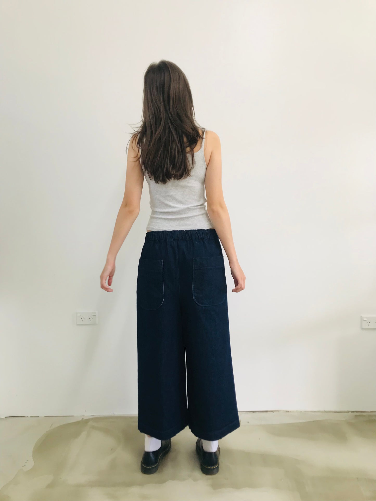 Denim wide Leg Trousers