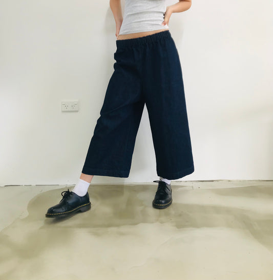 Denim wide Leg Trousers