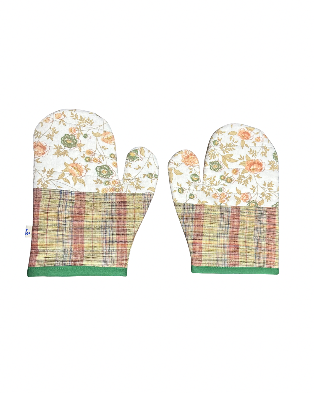 Quilted Oven Mitts Lemongrass
