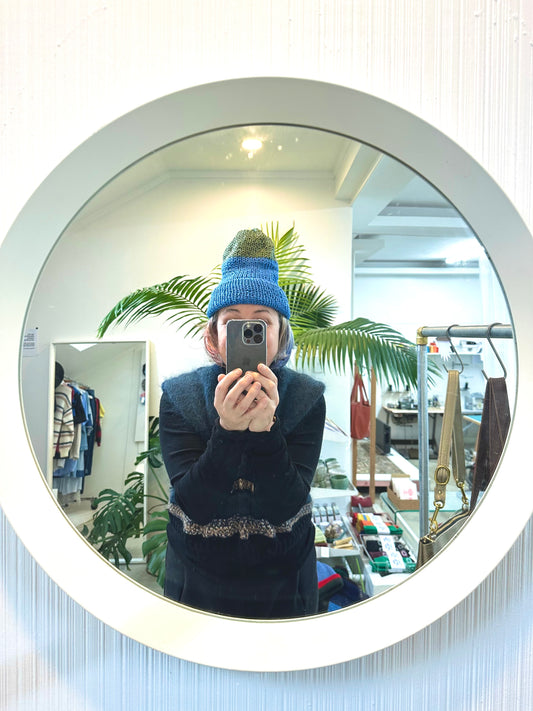 Wool Beanie Sky Tide