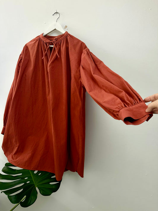 Recycled Cotton Oversized Shirt Smock