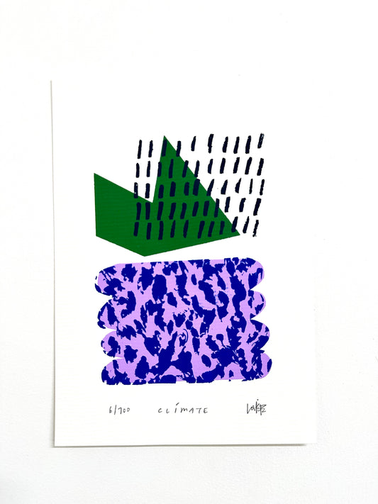 A4 Screen Print Climate