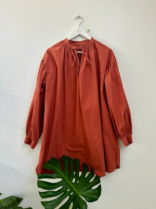 Recycled Cotton Oversized Shirt Smock