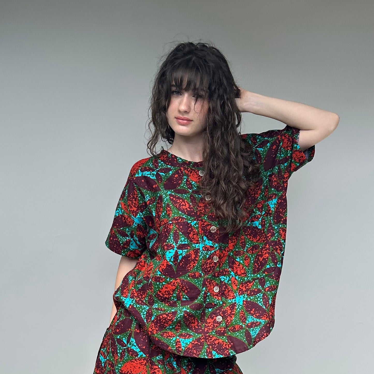 Sly Studio Utility shirt Sea Garden