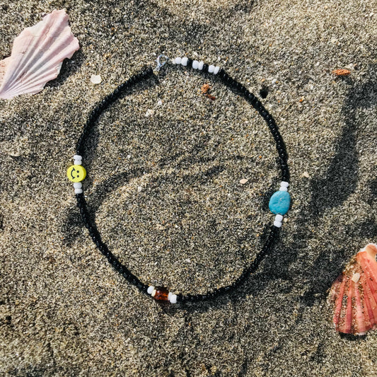Beaded Necklace Smiley
