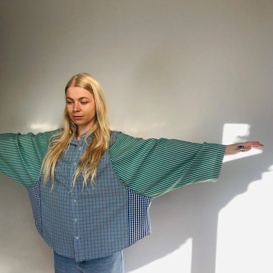 Women's Upcycled clothing Designed and made in New Zealand by ethical clothing brand Sly and Company.