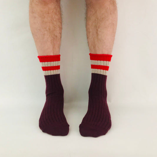 unisex-merino-socks-multicolour-maroon